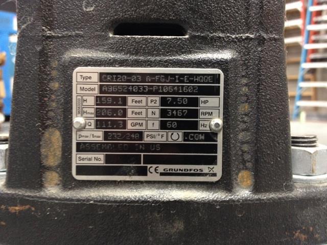 i7 5i iHPi GRUNDFOS CRN20 03 Ce 194449 For Sale Used