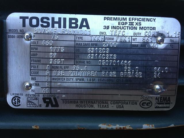 Toshiba Motor Serial Number Lookup